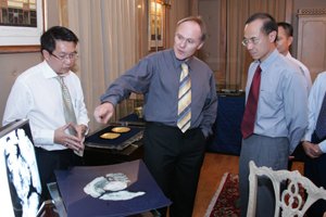 Alvin Chia, Andreas Rettel, Minister George Yeo